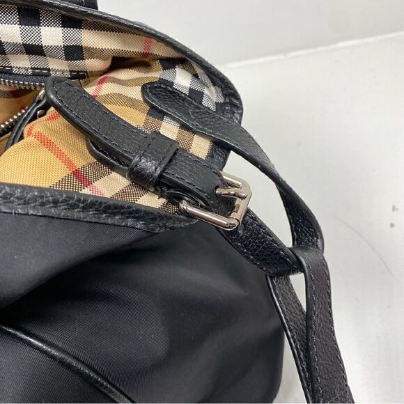 Burberry Flap Nylon Diaper Bag Black - Picture 9 of 15